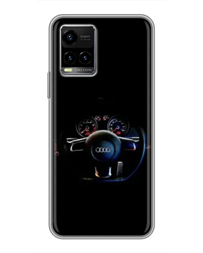 Чехол для Vivo Y33s с картинкой «Салон Audi — руль» Чехол для Vivo Y33s с картинкой «Салон Audi — руль»