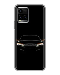 Чехол для Vivo Y33s с картинкой «Audi — ночной контур» Чехол для Vivo Y33s с картинкой «Audi — ночной контур»