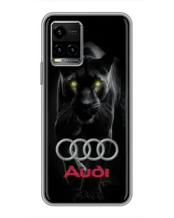 Чехол для Vivo Y33s с картинкой «Пантера и Audi» Чехол для Vivo Y33s с картинкой «Пантера и Audi»