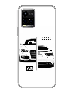 Чехол для Vivo Y33s с картинкой «Audi — контрастный дизайн» Чехол для Vivo Y33s с картинкой «Audi — контрастный дизайн»