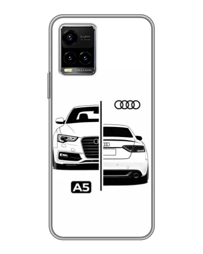 Чехол для Vivo Y33s с картинкой «Audi — контрастный дизайн» Чехол для Vivo Y33s с картинкой «Audi — контрастный дизайн»