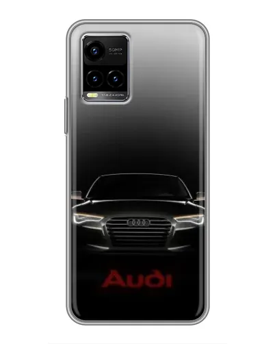 Чехол для Vivo Y33s с картинкой «Audi — градиентный контур» Чехол для Vivo Y33s с картинкой «Audi — градиентный контур»