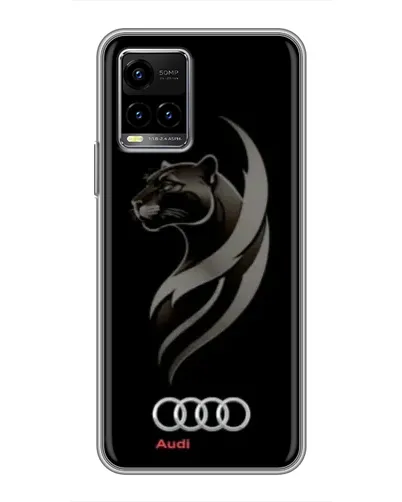 Чехол для Vivo Y33s с картинкой «Графика — пантера и Audi» Чехол для Vivo Y33s с картинкой «Графика — пантера и Audi»