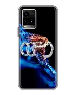 Чехол для Vivo Y33s с картинкой «Энергия лого Audi» Чехол для Vivo Y33s с картинкой «Энергия лого Audi»