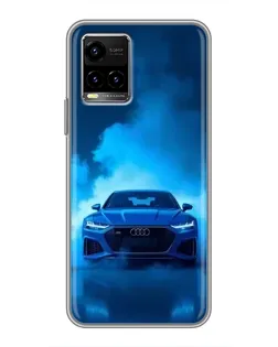 Чехол для Vivo Y33s с картинкой «Audi — голубая энергия» Чехол для Vivo Y33s с картинкой «Audi — голубая энергия»