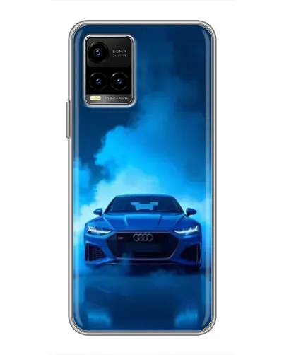 Чехол для Vivo Y33s с картинкой «Audi — голубая энергия» Чехол для Vivo Y33s с картинкой «Audi — голубая энергия»