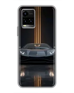 Чехол для Vivo Y33s с картинкой «Lamborghini золотые линии» Чехол для Vivo Y33s с картинкой «Lamborghini золотые линии»