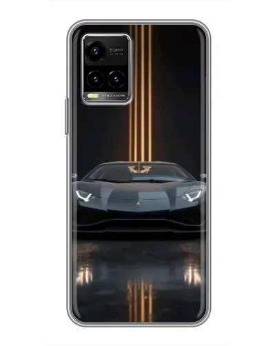 Чехол для Vivo Y33s с картинкой «Lamborghini золотые линии» Чехол для Vivo Y33s с картинкой «Lamborghini золотые линии»