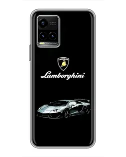 Чехол для Vivo Y33s с картинкой «Логотип Lamborghini классика»