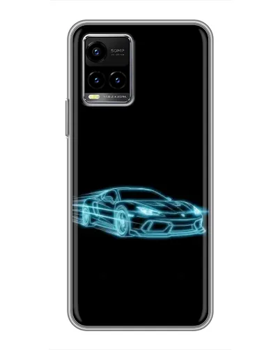 Чехол для Vivo Y33s с картинкой «Неоновый контур Lamborghini» Чехол для Vivo Y33s с картинкой «Неоновый контур Lamborghini»