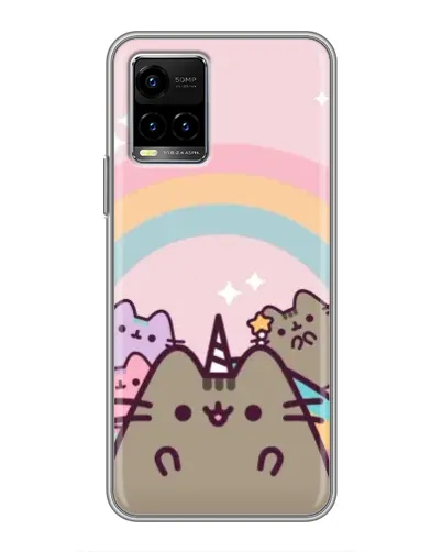 Чехол для Vivo Y33s с картинкой «Единорог Pusheen»