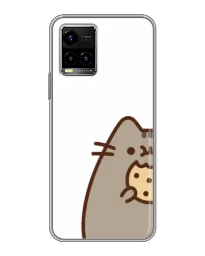 Чехол для Vivo Y33s с картинкой «Пушин с печеньем»