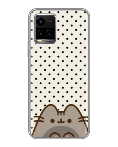 Чехол для Vivo Y33s с картинкой «Пушин в горошек»
