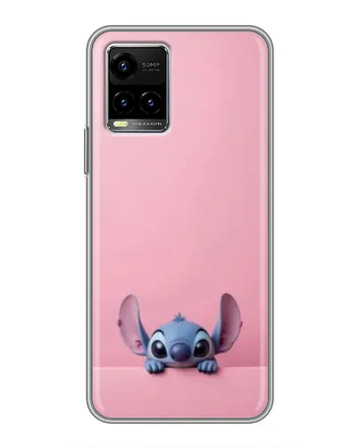Чехол для Vivo Y33s с картинкой «Stitch выглядывает»