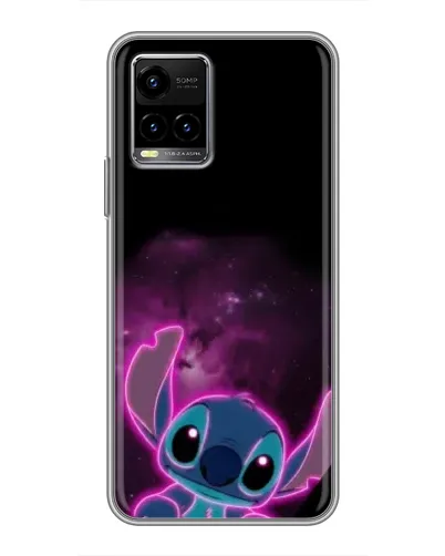 Чехол для Vivo Y33s с картинкой «Неоновый Stitch»