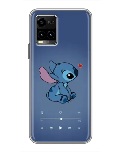Чехол для Vivo Y33s с картинкой «Музыкальный Stitch»