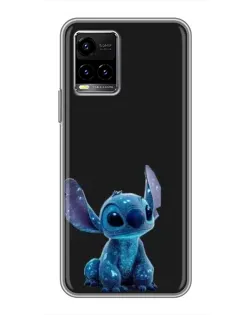 Чехол для Vivo Y33s с картинкой «Стич на черном» Чехол для Vivo Y33s с картинкой «Стич на черном»