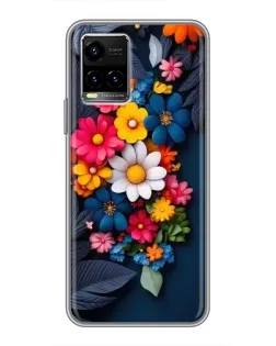 Чехол для Vivo Y33s с картинкой «Цветочная феерия» Чехол для Vivo Y33s с картинкой «Цветочная феерия»