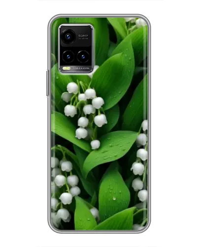 Чехол для Vivo Y33s с картинкой «Ландыши в зелени»