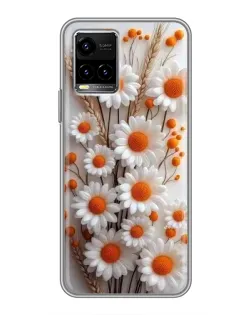 Чехол для Vivo Y33s с картинкой «Белые сухоцветы» Чехол для Vivo Y33s с картинкой «Белые сухоцветы»