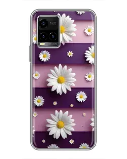 Чехол для Vivo Y33s с картинкой «Ромашки на фиолетовом» Чехол для Vivo Y33s с картинкой «Ромашки на фиолетовом»