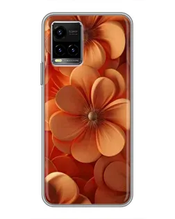 Чехол для Vivo Y33s с картинкой «Оранжевый макро цветок» Чехол для Vivo Y33s с картинкой «Оранжевый макро цветок»