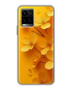 Чехол для Vivo Y33s с картинкой «Золотые лепестки» Чехол для Vivo Y33s с картинкой «Золотые лепестки»