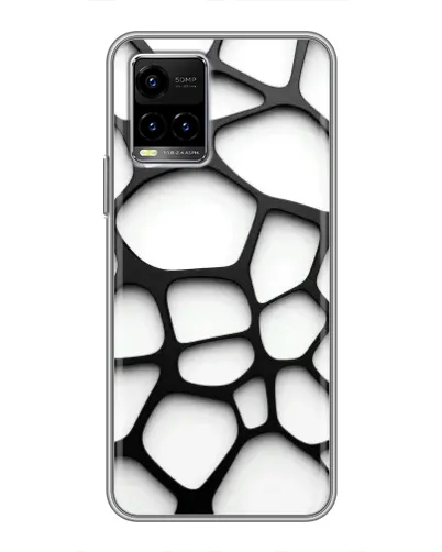 Чехол для Vivo Y33s с картинкой «Белая объемная сетка» Чехол для Vivo Y33s с картинкой «Белая объемная сетка»