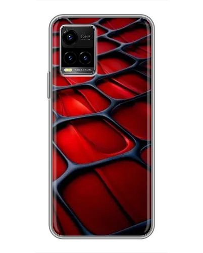 Чехол для Vivo Y33s с картинкой «Красная глянцевая сетка» Чехол для Vivo Y33s с картинкой «Красная глянцевая сетка»