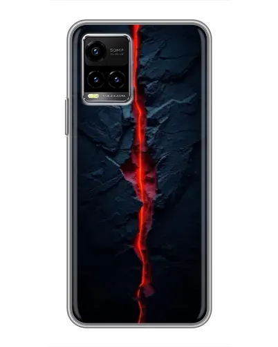 Чехол для Vivo Y33s с картинкой «Kрасная лавовая трещина» Чехол для Vivo Y33s с картинкой «Kрасная лавовая трещина»