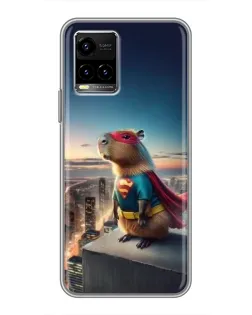 Чехол для Vivo Y33s с картинкой «Капи-мен супергерой» Чехол для Vivo Y33s с картинкой «Капи-мен супергерой»