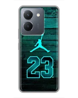 Чохол для Vivo Y36 з картинкою «Jordan Cyan 23»