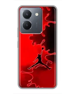 Чохол для Vivo Y36 з картинкою «Jordan Red Smoke»