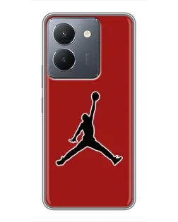 Чохол для Vivo Y36 з картинкою «Jordan Red Back»
