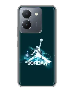 Чохол для Vivo Y36 з картинкою «Jordan Blue Fire»