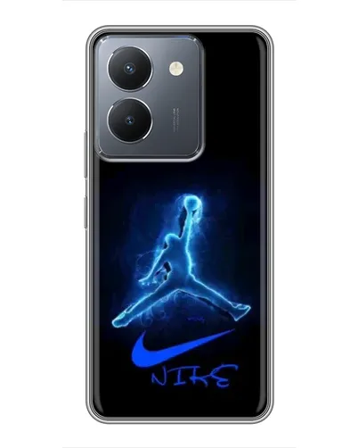 Чехол для Vivo Y36 с картинкой «Jordan Neon Blue» Чехол для Vivo Y36 с картинкой «Jordan Neon Blue»