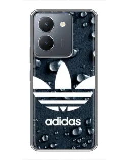 Чохол для Vivo Y36 з картинкою «Adidas Trefoil Blue»