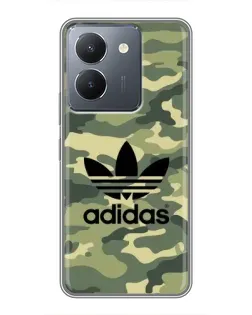 Чохол для Vivo Y36 з картинкою «Мілітарі стиль Adidas»