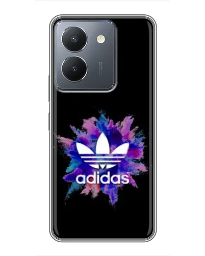 Чехол для Vivo Y36 с картинкой «Взрыв красок Adidas»