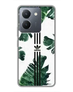 Чехол для Vivo Y36 с картинкой «Пальмовые листья адидас»