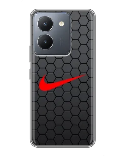 Чехол для Vivo Y36 с картинкой «Nike — карбоновая сетка» Чехол для Vivo Y36 с картинкой «Nike — карбоновая сетка»