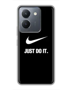 Чехол для Vivo Y36 с картинкой «Классический принт Nike» Чехол для Vivo Y36 с картинкой «Классический принт Nike»