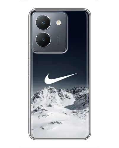 Чехол для Vivo Y36 с картинкой «Nike — зимние горы» Чехол для Vivo Y36 с картинкой «Nike — зимние горы»