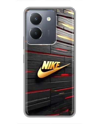 Чехол для Vivo Y36 с картинкой «Золотой Nike на металле» Чехол для Vivo Y36 с картинкой «Золотой Nike на металле»