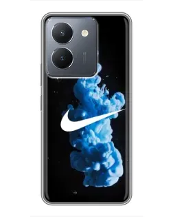 Чехол для Vivo Y36 с картинкой «Nike и синий дым» Чехол для Vivo Y36 с картинкой «Nike и синий дым»