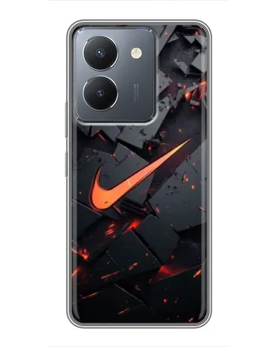 Чехол для Vivo Y36 с картинкой «Nike — эффект разломов» Чехол для Vivo Y36 с картинкой «Nike — эффект разломов»