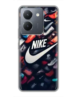 Чехол для Vivo Y36 с картинкой «Коллекция кроссовок Nike» Чехол для Vivo Y36 с картинкой «Коллекция кроссовок Nike»