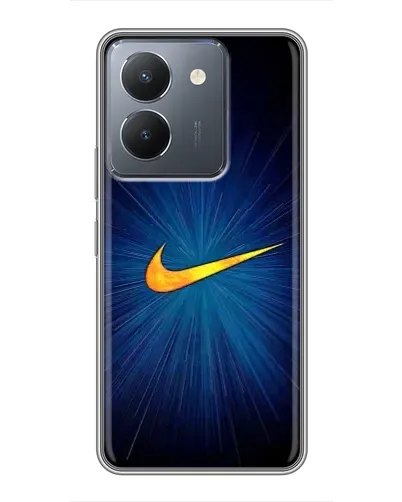 Чехол для Vivo Y36 с картинкой «Синий пульс Nike» Чехол для Vivo Y36 с картинкой «Синий пульс Nike»