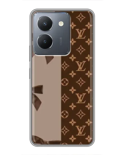 Чехол для Vivo Y36 с картинкой «Louis Vuitton — банты»