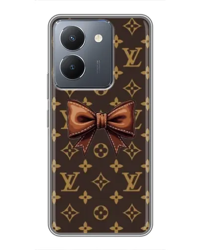 Чехол для Vivo Y36 с картинкой «LV с бантом»